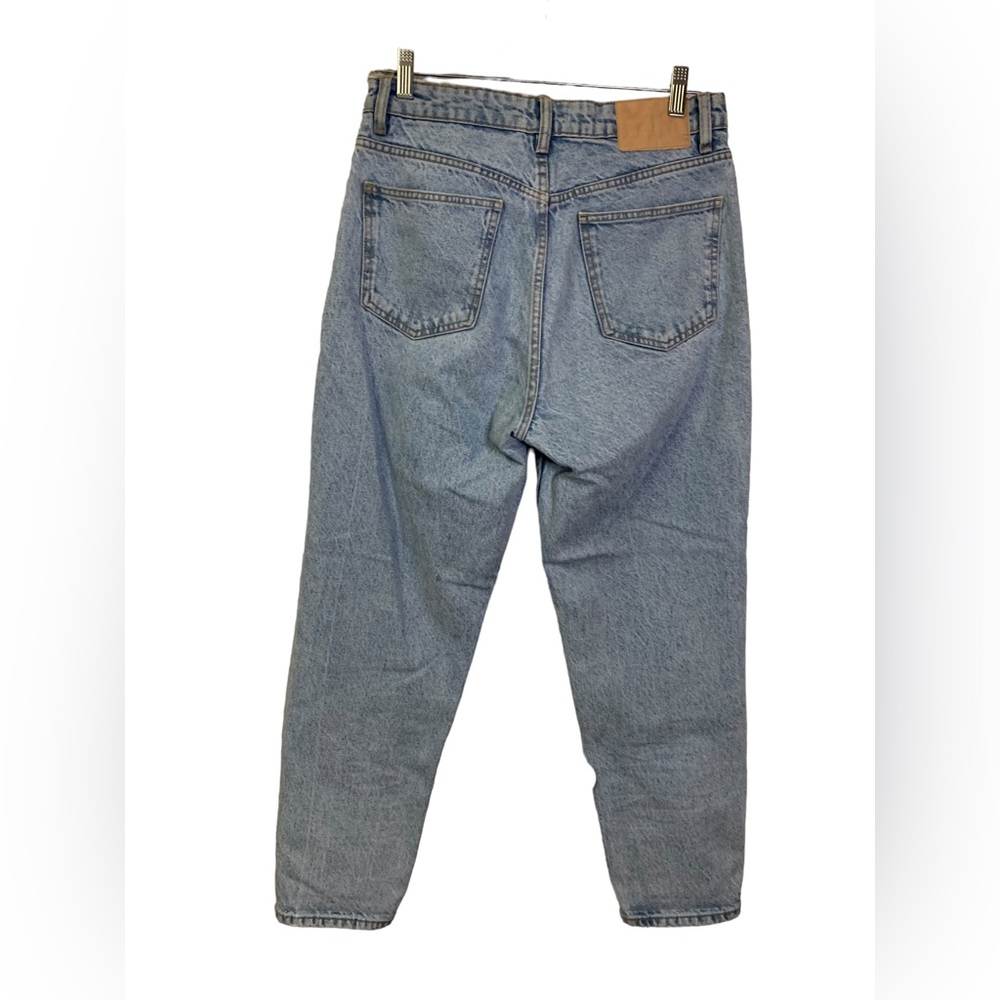 Zara High Waist Light Wash Ankle Denim Jeans - Picture 4 of 5